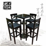 Фабричный пейзаторный стул Высокий стул 6 бар -стул стул стул с твердым деревом