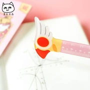 Sản xuất Mocha cô gái Sakura cây đũa thần ma thuật phim hoạt hình thước nhựa sáng tạo văn phòng phẩm hoạt hình xung quanh - Carton / Hoạt hình liên quan