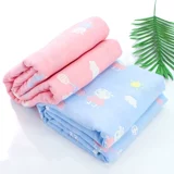 Детское квадратное хлопковое марлевое банное полотенце, летнее тонкое одеяло для новорожденных для детского сада