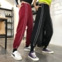 Ins siêu lửa phong cách Harajuku lỏng bf chùm chân quần giản dị nữ mùa thu sinh viên Hàn Quốc hoang dã quần harem quần dài quần tây baggy nữ