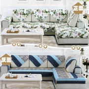 Sofa đệm vải đệm Four Seasons chung Mục Vụ vải đệm trượt đệm sofa đệm tối giản hiện đại - Ghế đệm / đệm Sofa