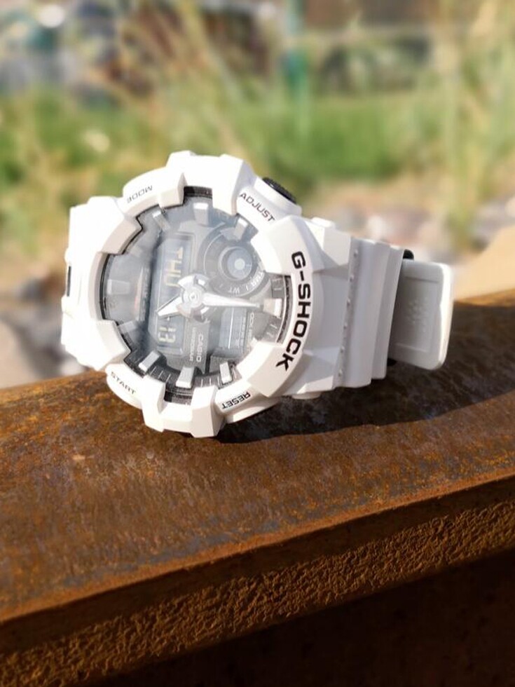 卡西欧gshock白武士