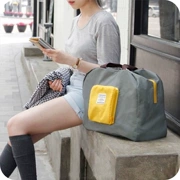 Phiên bản Hàn Quốc của nylon có thể gập lại xách tay du lịch túi bụi túi hành lý lưu trữ túi thời trang túi lưu trữ túi