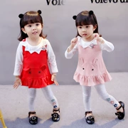 Quần áo trẻ em nữ bé ngoại ngoại phù hợp 1-2-3 tuổi mùa thu 2019 bé gái mới mùa thu trẻ em ba mảnh - Phù hợp với trẻ em