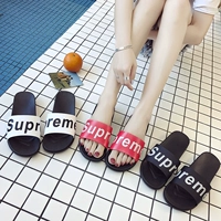 Phiên bản tiếng Hàn mới của supe tiếng Anh dép dày đáy biển nữ mùa hè mềm mại thời trang đáy dép mát mẻ trượt sandal nữ đi học