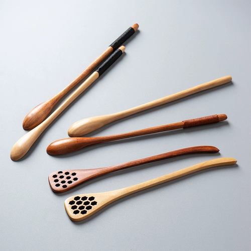 Деревянная изысканная японская палочка для смешивания, кофейная длинная ложка