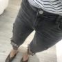 Hoạt động đặc biệt (không được trả lại) mùa hè mặc quần jean nữ bị gãy chân (dây kéo có quá trình oxy hóa xem hình 2) quần dài