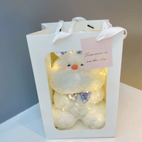 Белый хагг кролик+сумочка+легкая строка