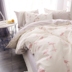Ins hồng cô gái tim flamingo cotton giường ba bộ 1.2 m cotton quilt cover dễ thương sheets bốn bộ Bộ đồ giường bốn mảnh