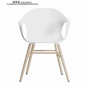 Đồ nội thất cổ điển ghế bành thiết kế thời trang sáng tạo chân gỗ rắn nhựa mặt tiếp nhận đàm phán ghế