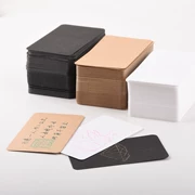 Thẻ kinh doanh được đóng gói bằng tay thẻ tròn các tông trắng tròn thẻ da đen thẻ trắng bìa cứng tem trống thẻ tự làm 1 - Giấy văn phòng