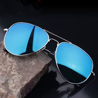 Kính râm Gương nhiều màu Influx Kính râm phản chiếu Thời trang Retro Big Frame UV Kính râm kính gm southside