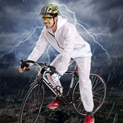 Đi xe đạp áo mưa người lớn đi bộ đường dài xe đạp chia áo mưa trong suốt mưa quần phù hợp với nam giới và phụ nữ đi du lịch siêu mỏng không thấm nước