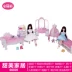 Búp bê Barbie đặt bé gái công chúa với giường học sinh chung di chuyển nhỏ furniture đồ nội thất 1 phòng ngủ 2 tuổi - Búp bê / Phụ kiện búp bê nhật Búp bê / Phụ kiện