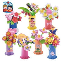 MEIKE creative EVA handmade giỏ hoa mô phỏng bouquet trong chậu trẻ em của sản xuất vật liệu gói diy môi trường đổi mới đồ chơi em bé