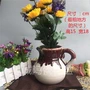 Ấm trà hình chữ hoa nồi thủ công tinh tế bình hoa tráng men khô cắm chai hoa retro chậu hoa bình trong chậu - Vase / Bồn hoa & Kệ bình cắm hoa gốm sứ
