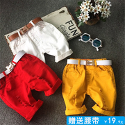 Trai jeans cắt quần phần mỏng 2018 mùa hè Hàn Quốc phiên bản của triều quần trẻ em bé mùa hè quần 2-3456 tuổi