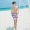 Áo tắm biển mới 2019 tấm thép tập hợp ngực nhỏ một mảnh kiểu váy phẳng góc đôi áo tắm áo tắm mùa xuân nóng bỏng 	đồ đôi maxi đi biển