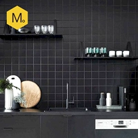 Черная северная европейская плитка балкон балкон маленькая квадратная плитка простая современная кухня настенная настенная плитка на стенах