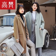 Gao Fan 2019 mới mùa thu và mùa đông áo len dài không cashmere của phụ nữ Áo len hai mặt của Hàn Quốc - Áo Hàn Quốc