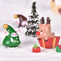 Микро -сальдовый пейзаж ручной работы маленькая украшение творческая фотография маленькое животное милое рождественское эльф эликсе
