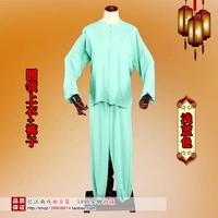 Зеленые штаны, круглый воротник