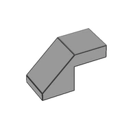 Совместим с LEGO 28192 Домашний блок строительного блока малых частиц MOC 1*2 Наклонная панель 45 ° Плата склона