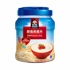 冲饮谷物 quaker/桂格 即食燕麦片 经典原味（罐装） 1kg