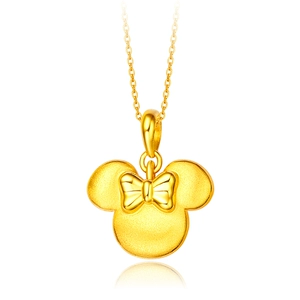Подвеска Chow Tai Fook из чистого золота Disney Minnie (без цепочки)