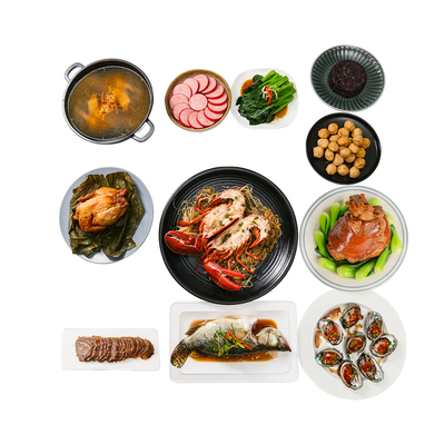 [Свежеприготовленное в тот же день] 988 тайваньских долларов Niu Luck Prosperous Seafood Banquet - Подарочная коробка с полуфабрикатами новогодних блюд (6-8 человек)