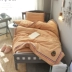 Cao đẳng Gió bông rửa trẻ em cotton cho giường ngủ đơn giản rắn màu mùa xuân và mùa hè thoải mái thở nôi Liu Jiantao - Bộ đồ giường trẻ em Bộ đồ giường trẻ em