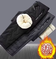 Утепленные ветрозащитные бархатные удерживающие тепло штаны, увеличенная толщина, большой размер