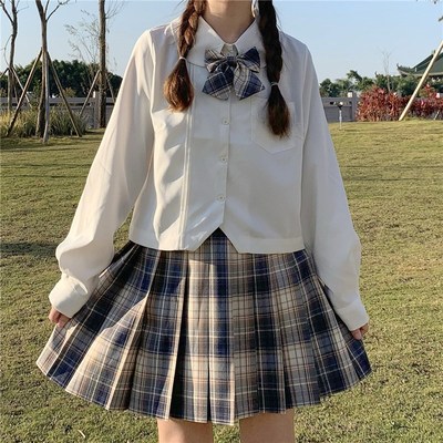 taobao agent Japanese school skirt, base student pleated skirt, universal organ, doll, jacket, 2021 collection, doll collar, long sleeve