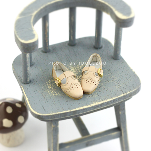 ApricotLittle cloth blythe Baby shoes shoes ● full-blown flowers Mystery of ● Square head Single shoes MMKAzoneLatiOB24