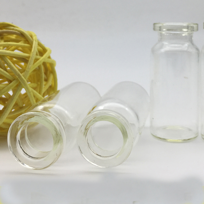 Bayonet & Height 5Cm & No PlugAluminum cover Glass bottles Sample bottle bottle trumpet storage tank Chemistry experiment Repackaging bottle 10 milliliter Can be installed liquid
