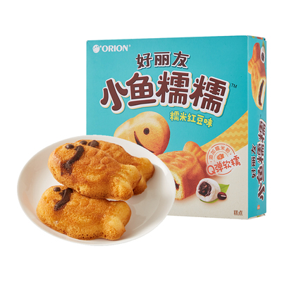 Рисовый пирог Orion Xiaoyu Nuonuo со вкусом красной фасоли 336г/коробка