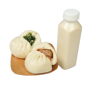 [菜包肉包组115g*2+甜豆浆360ml/瓶]