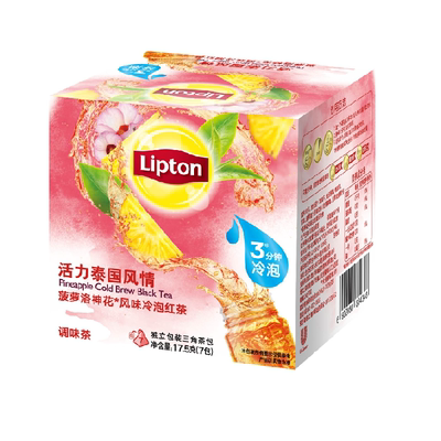 Чай Lipton холодный черный со вкусом ананаса и розели 17,5г