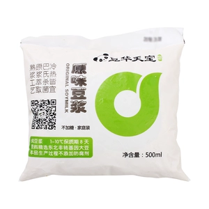 Douhua Tianbao Оригинальное соевое молоко 500мл/пакет