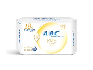 ABC тонкие ежедневные мягкие хлопковые гигиенические салфетки 18 шт.