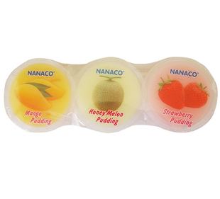 NANACO スリーインワンゼリー（フルーティゼリー）（マンゴー、マスクメロン、ストロベリー）2個