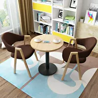 Кофейный цвет ткань один стол и два стула