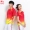 Bộ đồ thể thao Jinguan phù hợp với nữ 2018 mùa hè mới hai mảnh tay ngắn Jiamusi trang phục nhóm nhảy trang phục - Thể thao sau