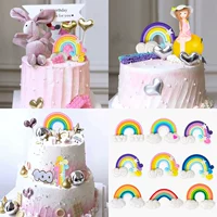 3D сценарий торт декоративный орнамент радужный торт выпечка