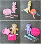 New doll bộ đồ ăn đồ chơi bát muỗng nĩa đặt sang trọng động vật nhỏ đồ chơi chơi nhà phụ kiện búp bê búp bê dễ thương