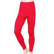 Năm sinh lớn màu đỏ quần nam mùa thu modal đơn mảnh tự trồng kích thước lớn dây thun quần ấm quần legging