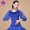 Mùa xuân và mùa thu Square Dance Trang phục Áo dài Tay áo lưới Lantern Lantern Ballroom Latin Dance Dress Nữ Dancing Quần áo Ren - Khiêu vũ / Thể dục nhịp điệu / Thể dục dụng cụ váy nhảy cha cha