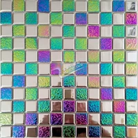 Глина, разноцветная мозаика, кухня для колонны для ванной комнаты, украшение