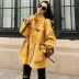 Hồng Kông gió chic jacket jacket mùa xuân và mùa thu một ngắn cao kaki phần mỏng áo gió phụ nữ đoạn ngắn 2018 new blazer nữ đẹp Trench Coat
