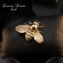 New zircon bee trâm nữ phụ kiện bumblebee pin nhỏ cổ áo kim tuyệt vời ghim cài áo vest nữ